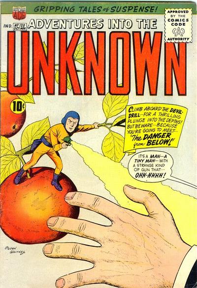 Adventures into the Unknown #120 (1960) Comic Books Adventures into the Unknown
