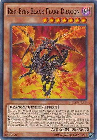 Red-Eyes Black Flare Dragon LDK2-ENJ02 YuGiOh Legendary Decks II
