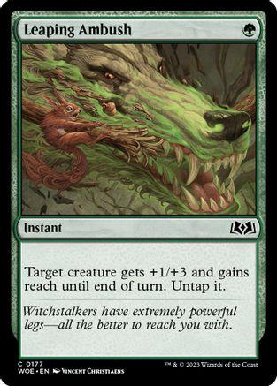Leaping Ambush #177 Magic Wilds of Eldraine