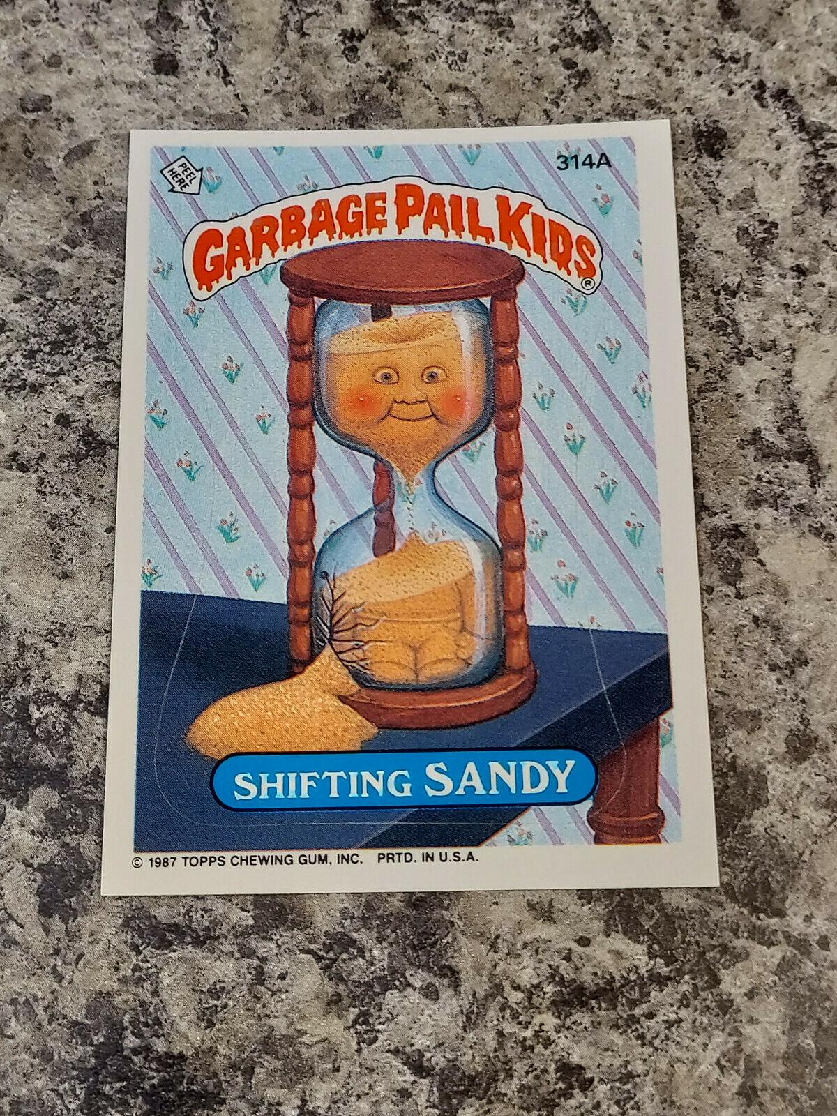 Shifting SANDY #314A 1987 Garbage Pail Kids