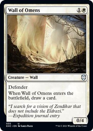 Wall of Omens Magic Kaldheim Commander