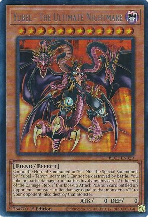 Yubel - The Ultimate Nightmare BLC1-EN029 YuGiOh Battles of Legend: Chapter 1