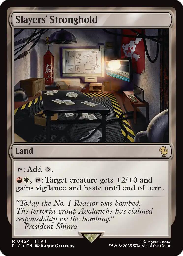 Slayers' Stronghold [Foil] (Magic Final Fantasy Commander)