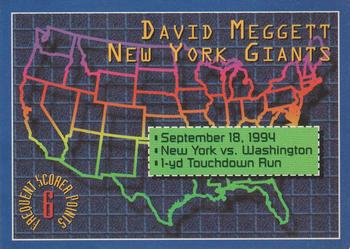 Dave Meggett #3 1994 Stadium Club Football Frequent Scorer Points