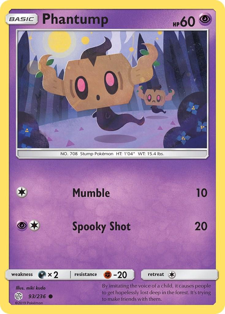 Phantump #93 Pokemon Cosmic Eclipse