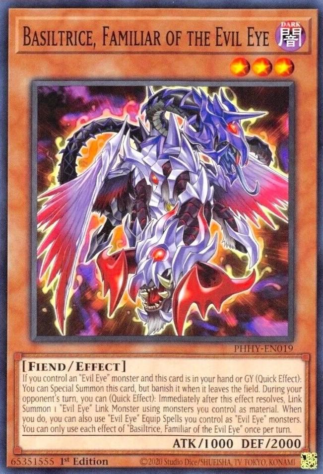 Basiltrice, Familiar of the Evil Eye PHHY-EN019 YuGiOh Photon Hypernova
