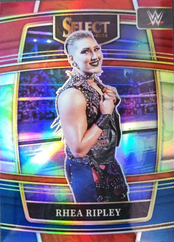 Rhea Ripley [Red & Blue Prizm] #16 Prices | 2022 Panini Select WWE ...
