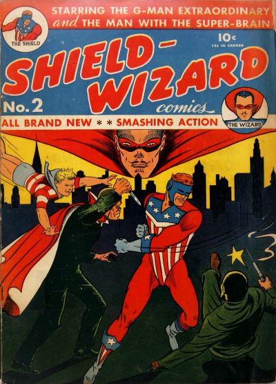Shield-Wizard Comics #2 (1940) Comic Books Shield-Wizard Comics