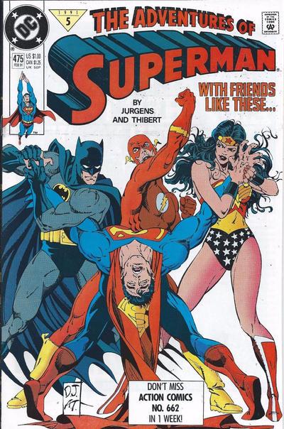 Adventures of Superman #475 (1991) Comic Books Adventures of Superman