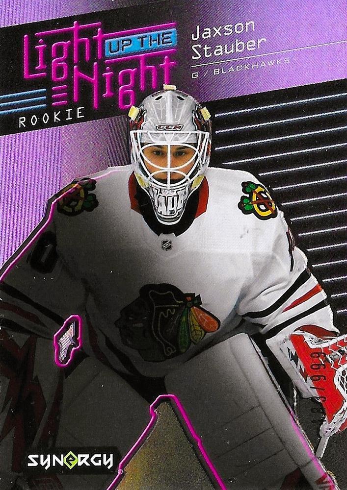 Jaxson Stauber #LN-ST 2023 Upper Deck Synergy Light Up The Night Rookie Hockey