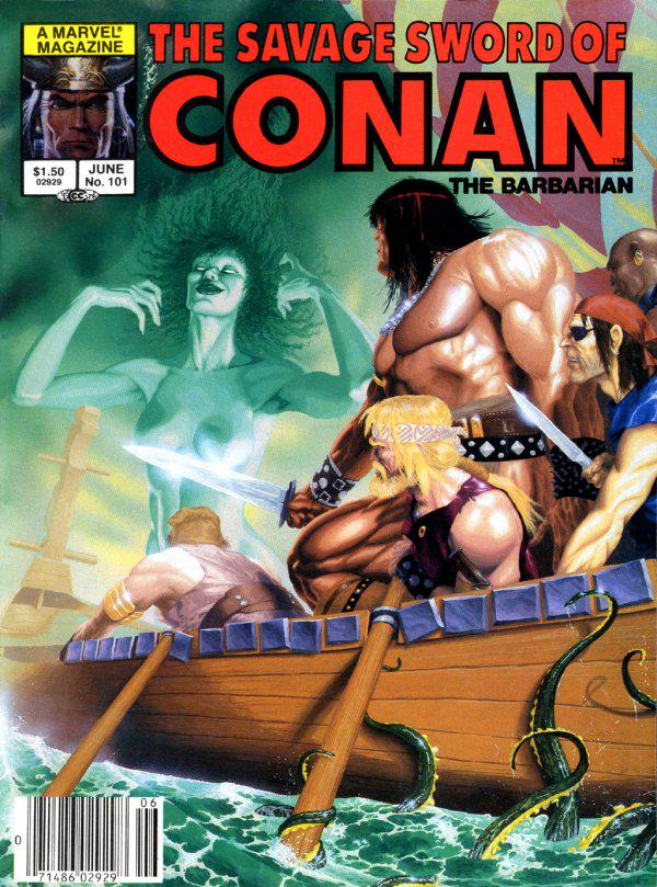Savage Sword Of Conan The Barbarian #101 (1984) Comic Books Savage Sword of Conan the Barbarian