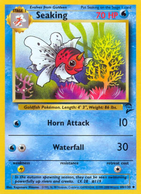 Seaking #60 Pokemon Base Set 2