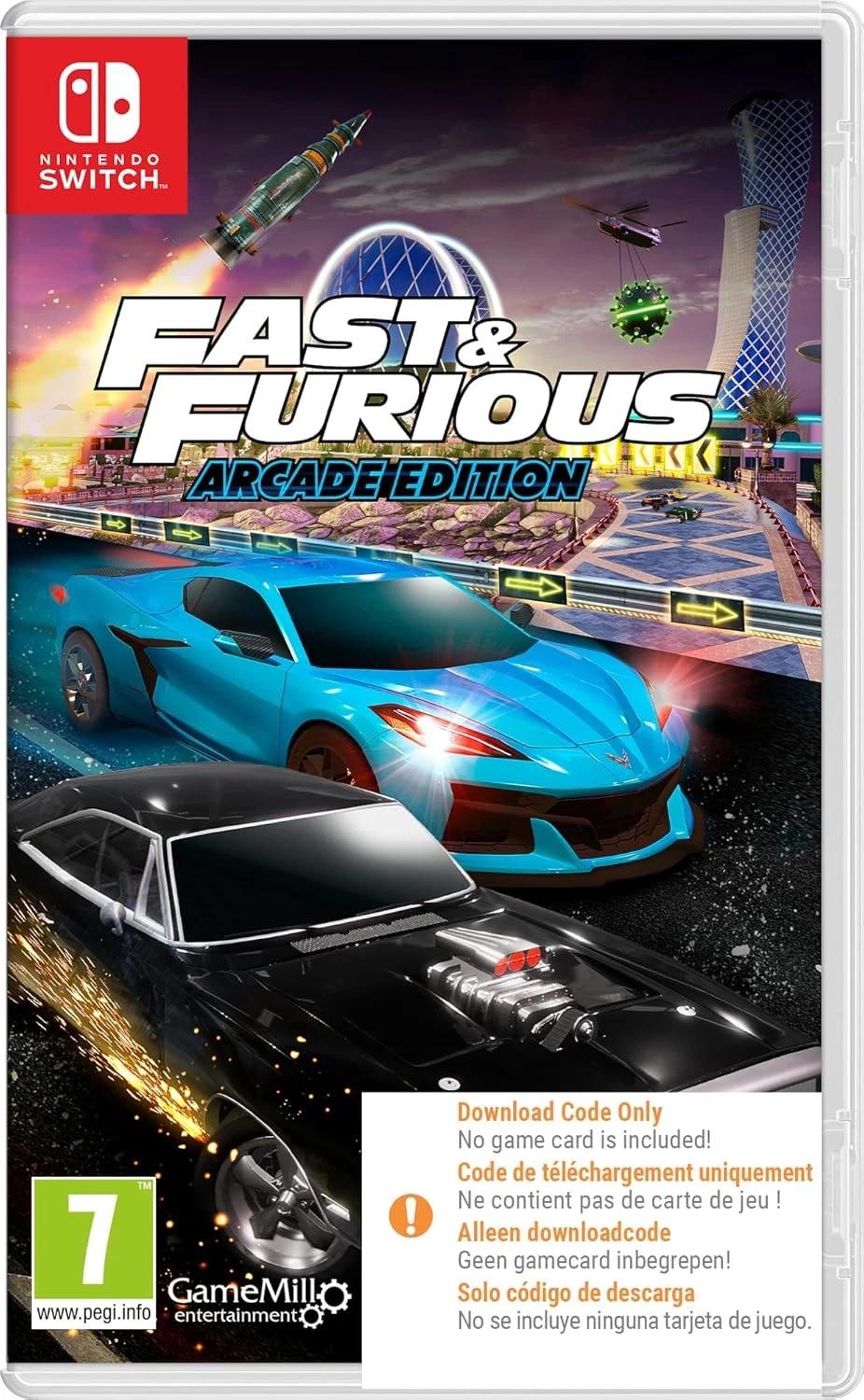 Carátula de Fast & Furious: Arcade Edition para Switch (edición PAL España)