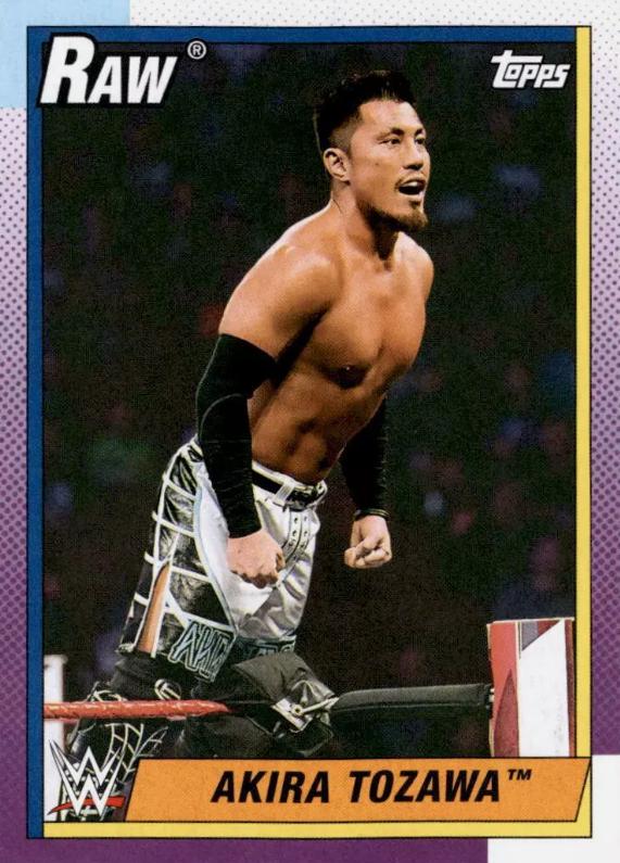 Akira Tozawa #2 Wrestling Cards 2021 Topps Heritage WWE