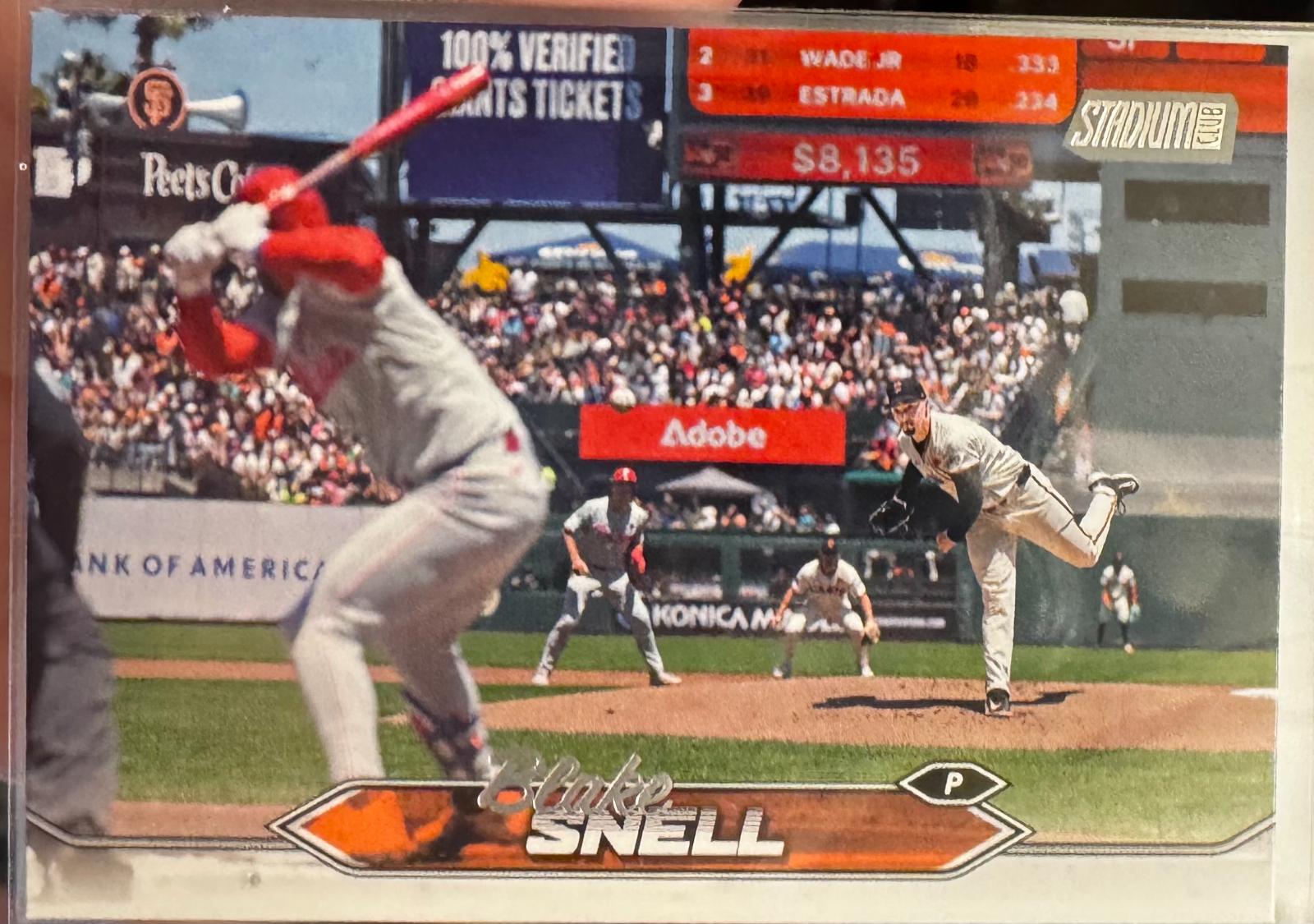 Blake Snell #293 Baseball Cards 2024 Topps Stadium Club