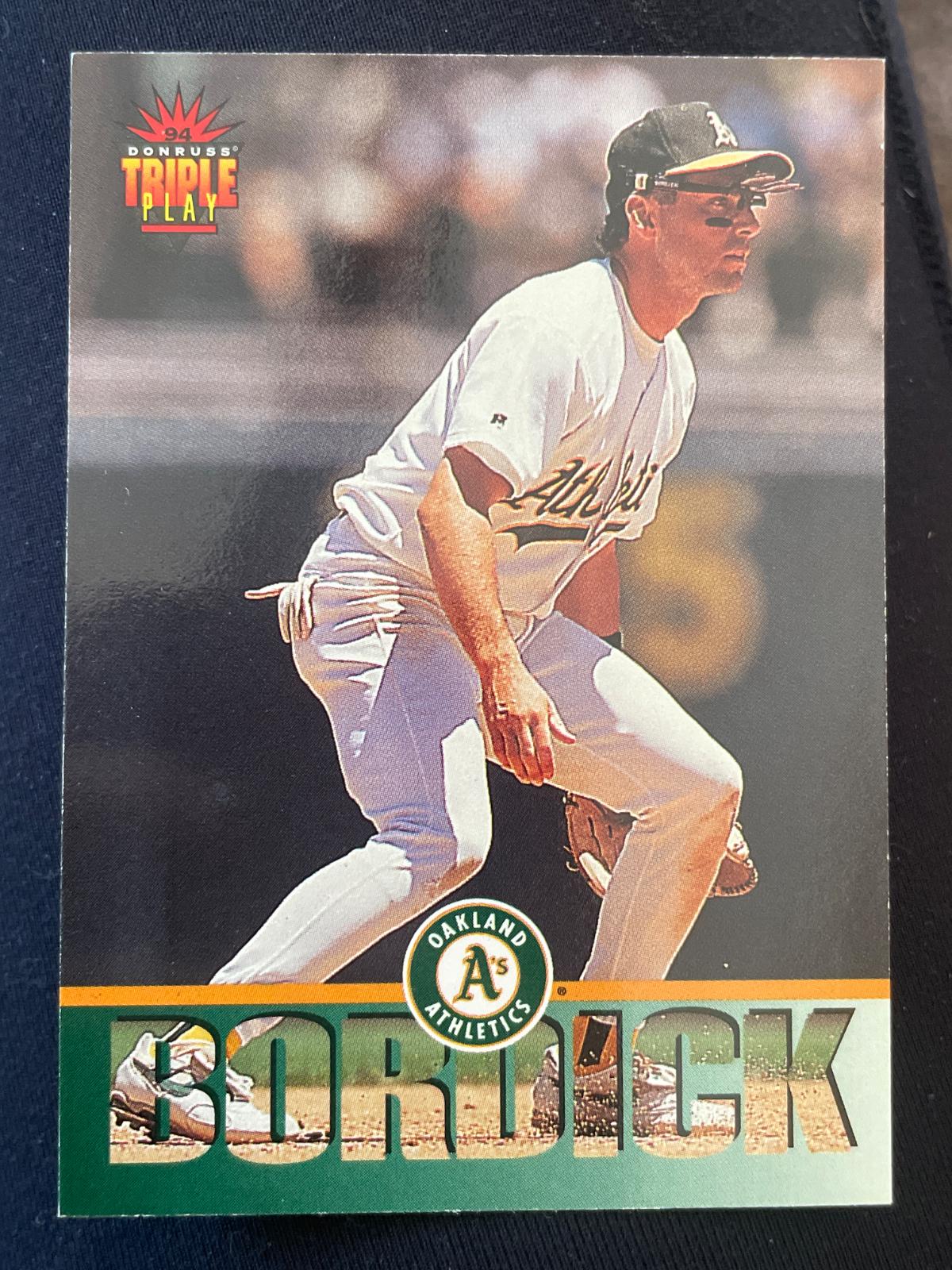 Mike Bordick #1 Baseball Cards 1994 Donruss Triple Play