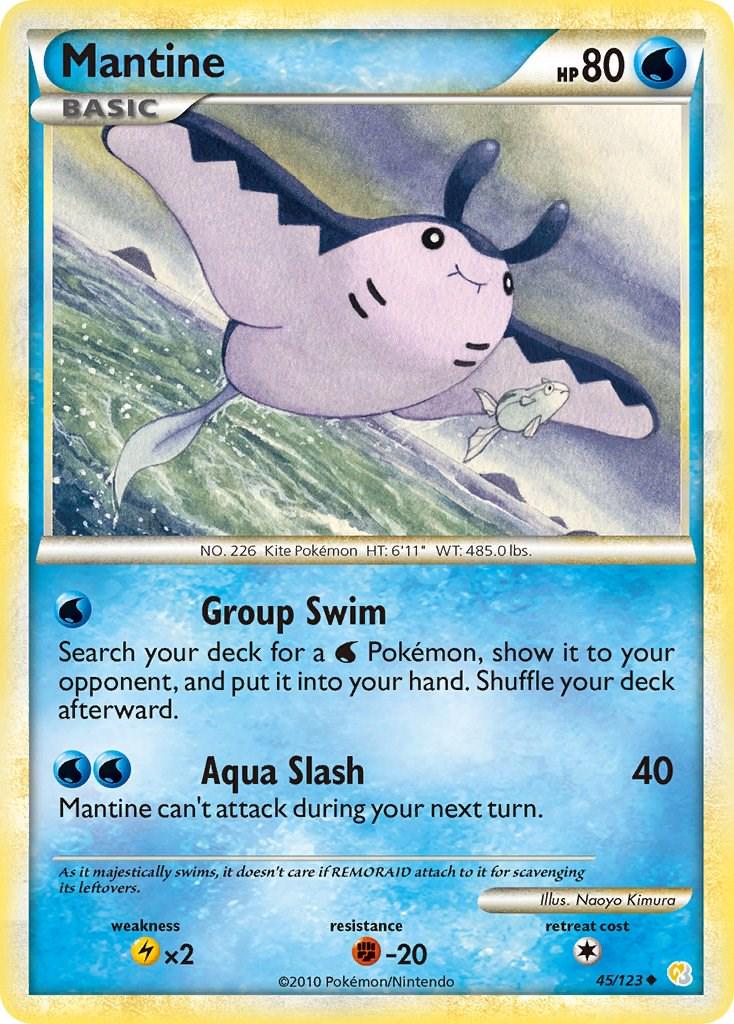 Mantine #45 Pokemon HeartGold & SoulSilver