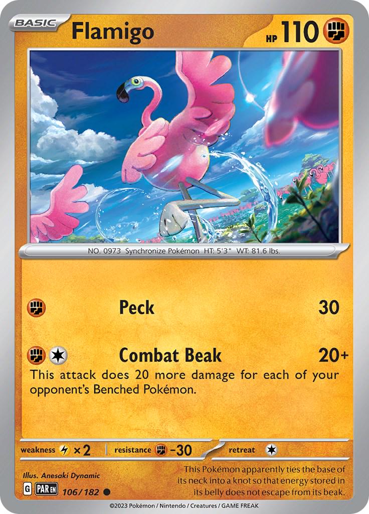 Flamigo #106 Pokemon Paradox Rift
