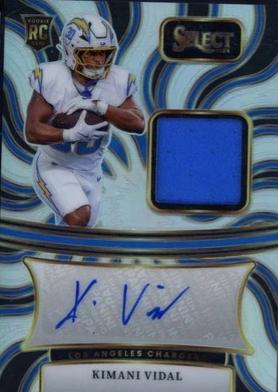 Kimani Vidal #14 2024 Panini Select Rookie Signature Memorabilia Prizm Football