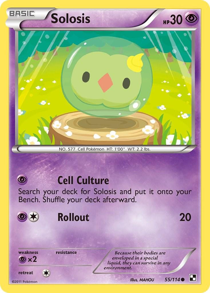 Solosis #55 Pokemon Black & White