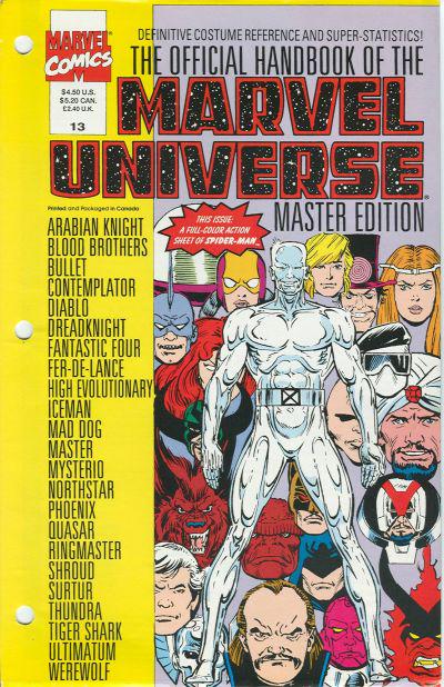Official Handbook of the Marvel Universe #13 (1991) Comic Books Official Handbook of the Marvel Universe
