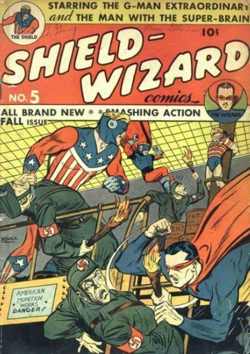 Shield-Wizard Comics #5 (1940) Comic Books Shield-Wizard Comics