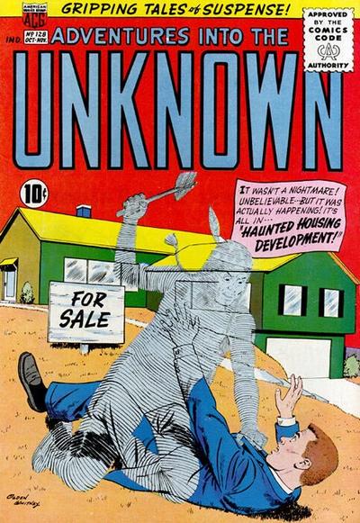 Adventures into the Unknown #128 (1961) Comic Books Adventures into the Unknown