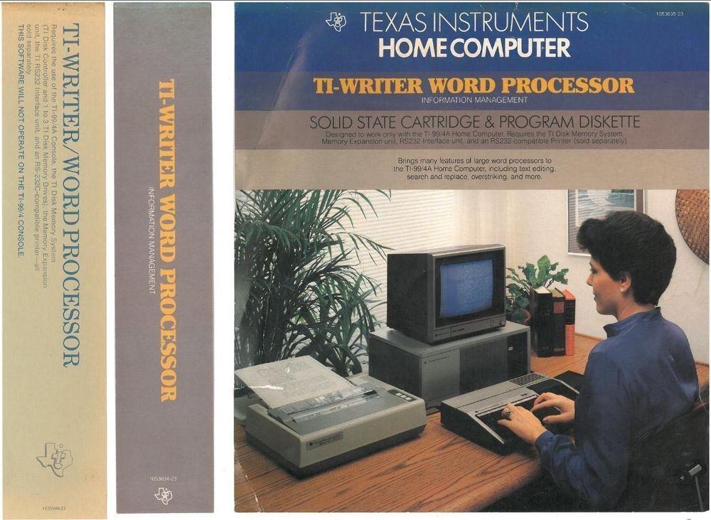 TI-Writer & Word Processor TI-99