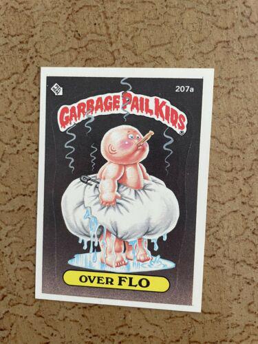 Over FLO #207a 1986 Garbage Pail Kids