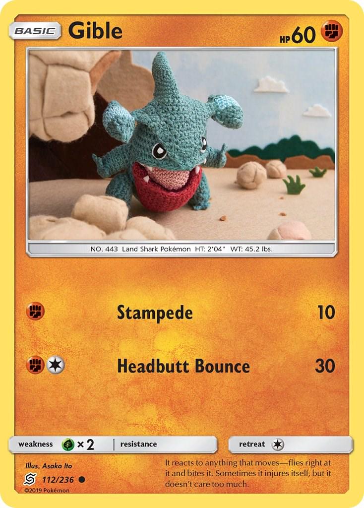Gible #112 Pokemon Unified Minds