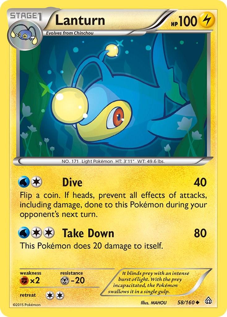 Lanturn #58 Pokemon Primal Clash