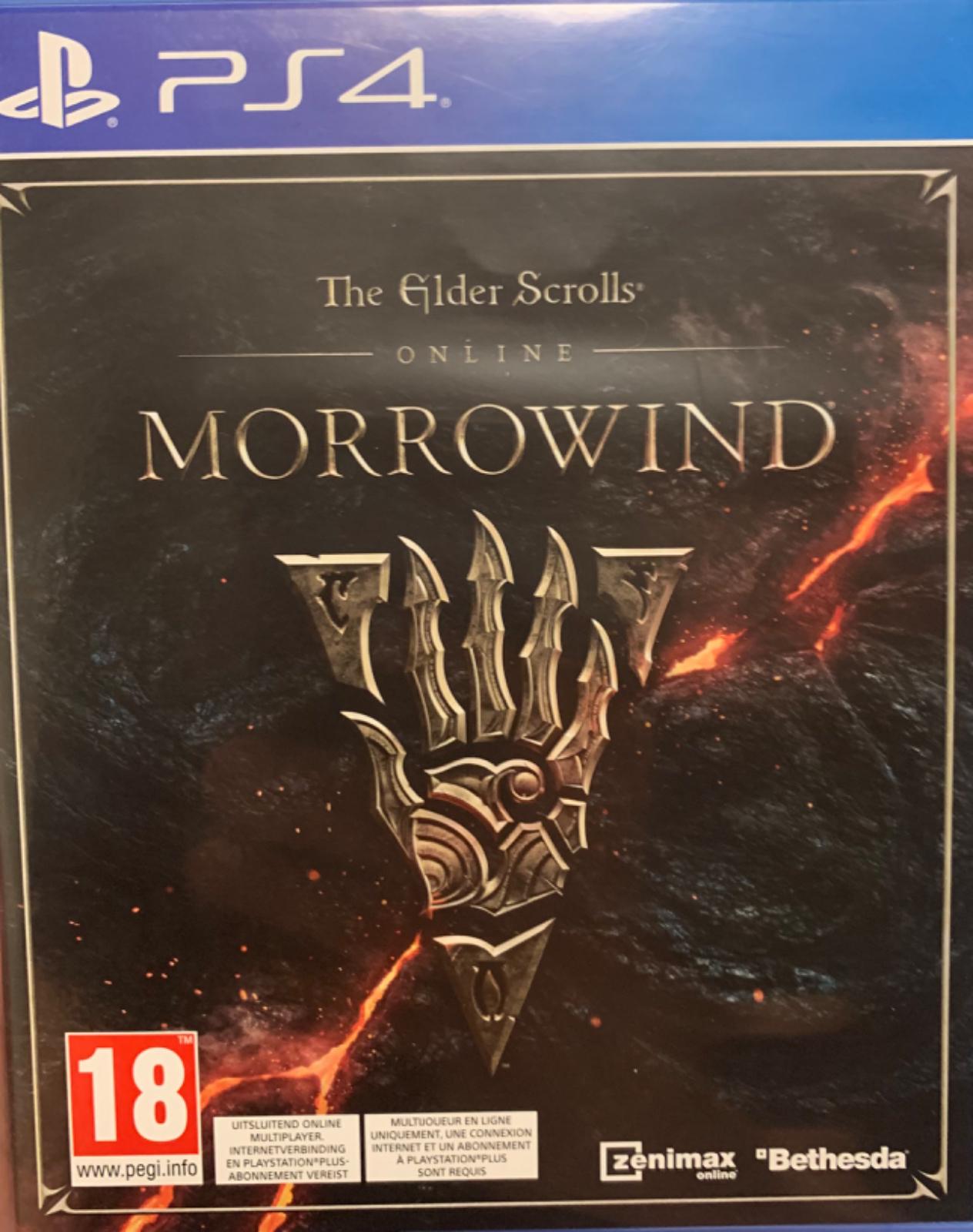Elder Scrolls Online Morrowind PAL Playstation 4
