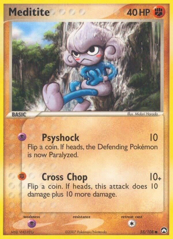 Meditite #55 Pokemon Power Keepers