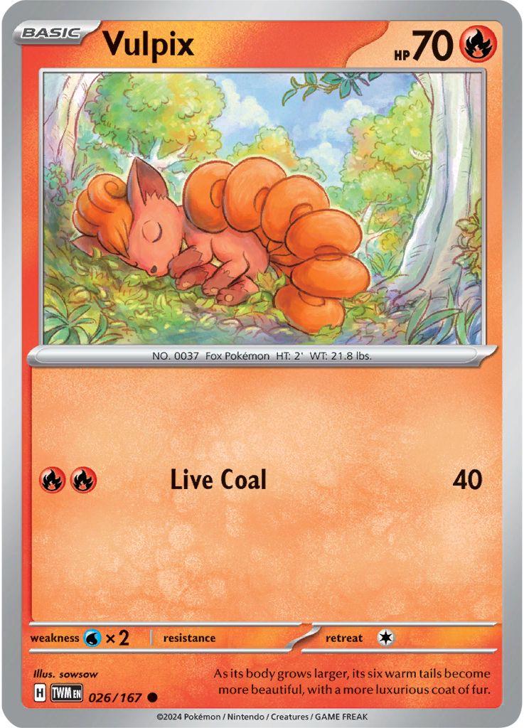 Vulpix #26 Pokemon Twilight Masquerade
