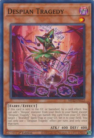 Despian Tragedy MP22-EN122 YuGiOh 2022 Tin of the Pharaoh's Gods Mega Pack