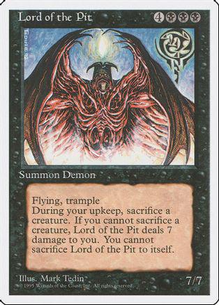 Lord of the Pit Magic 4th Edition