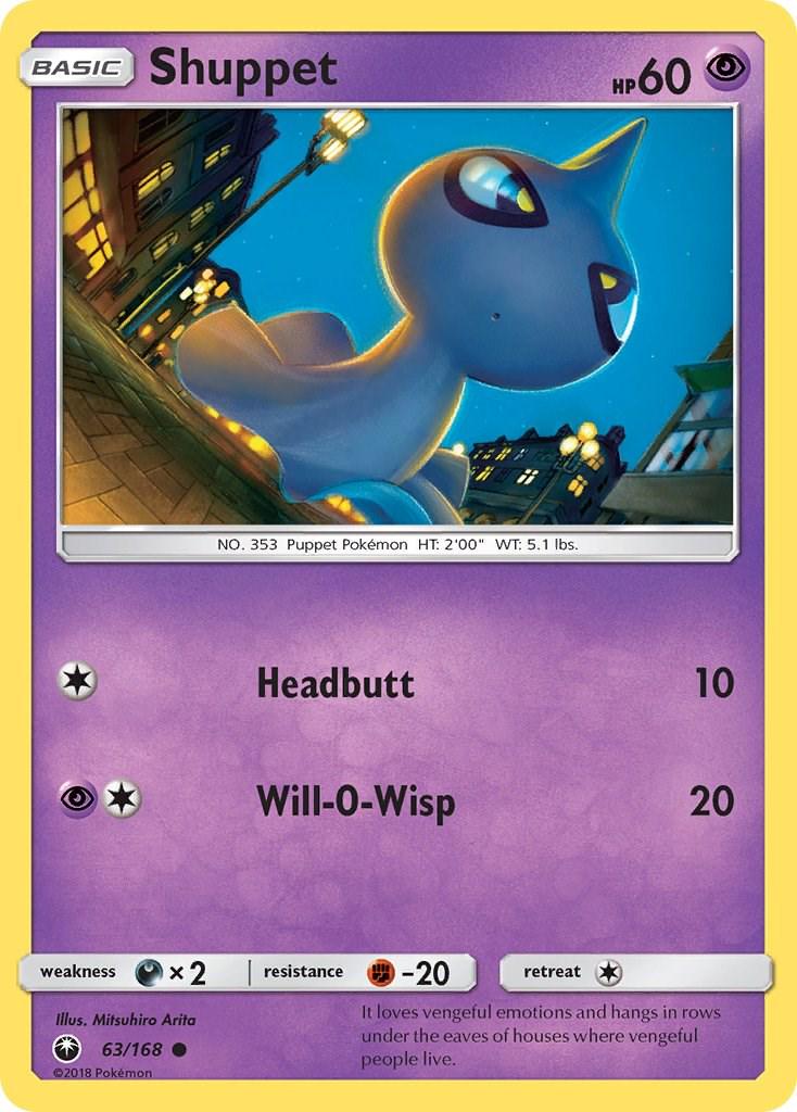 Shuppet #63 Pokemon Celestial Storm