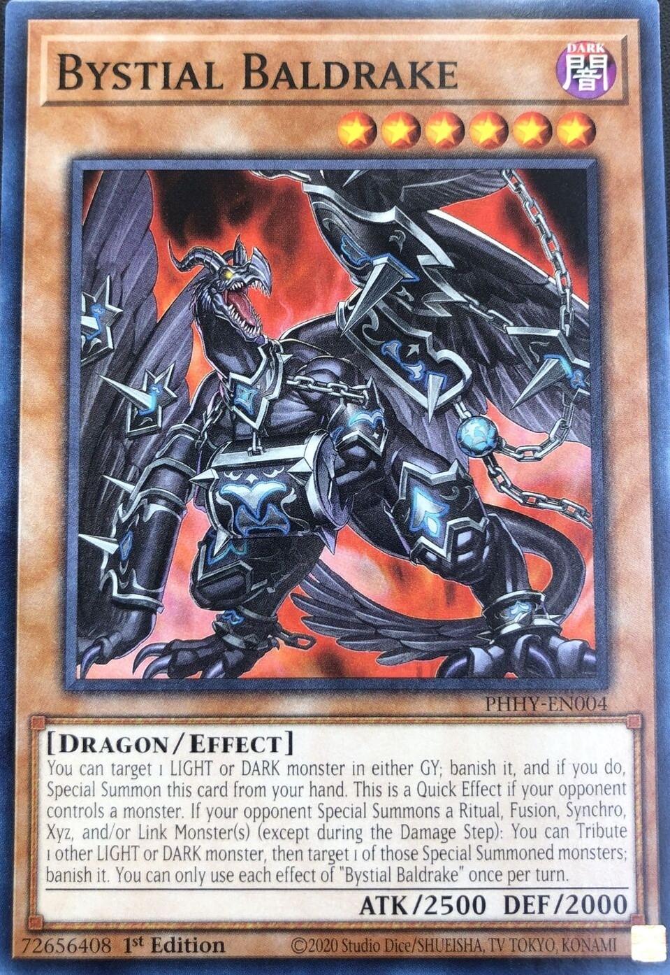 Bystial Baldrake PHHY-EN004 YuGiOh Photon Hypernova
