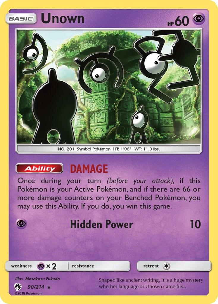 Unown #90 Pokemon Lost Thunder