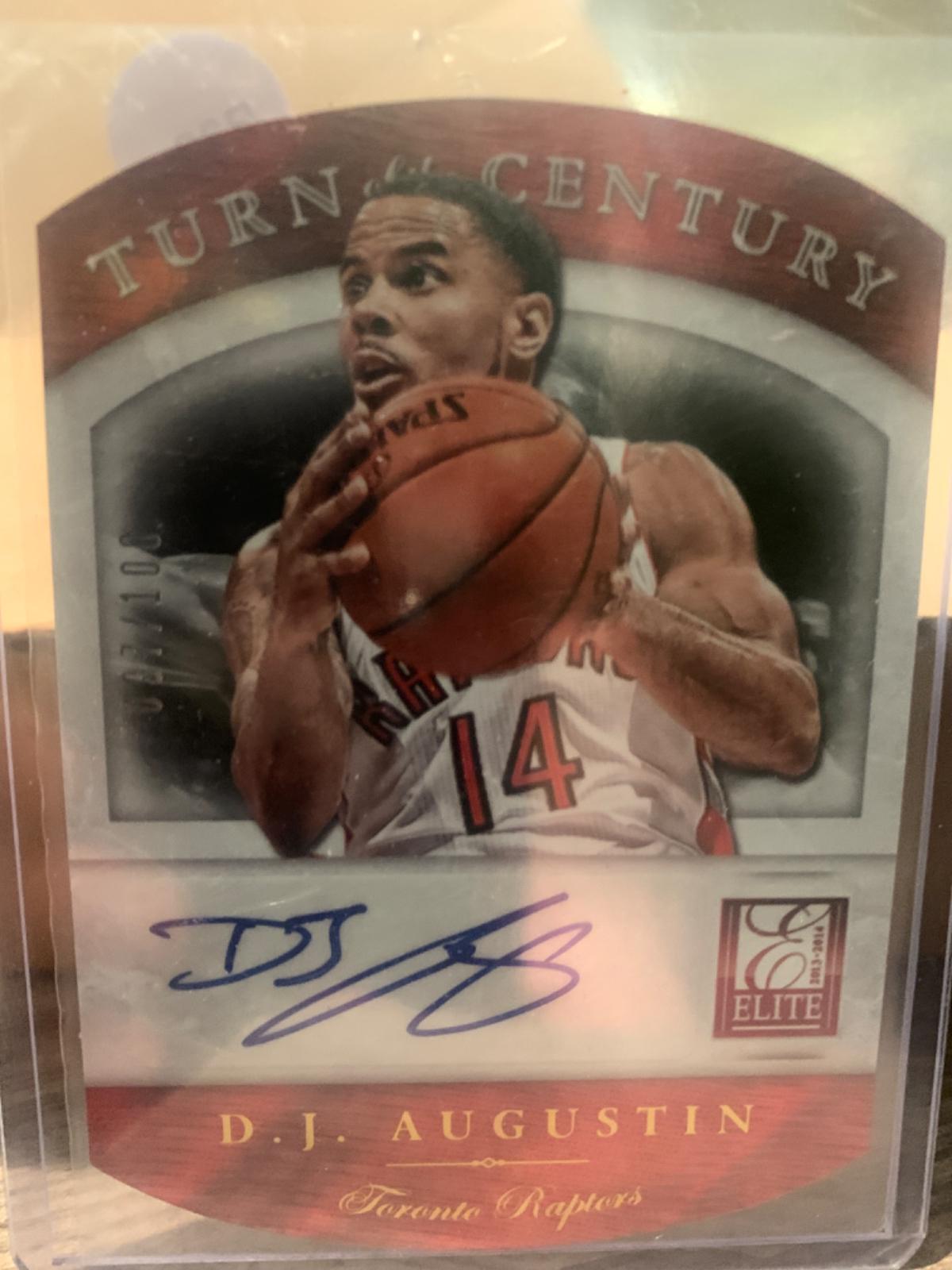 D.J. Augustin #48 Basketball Cards 2013 Panini Elite Turn of the Century Signatures