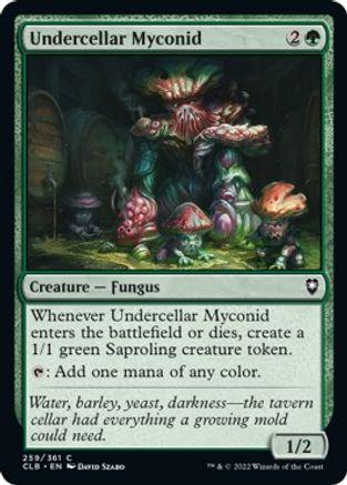 Undercellar Myconid #259 Magic Commander Legends: Battle for Baldur's Gate
