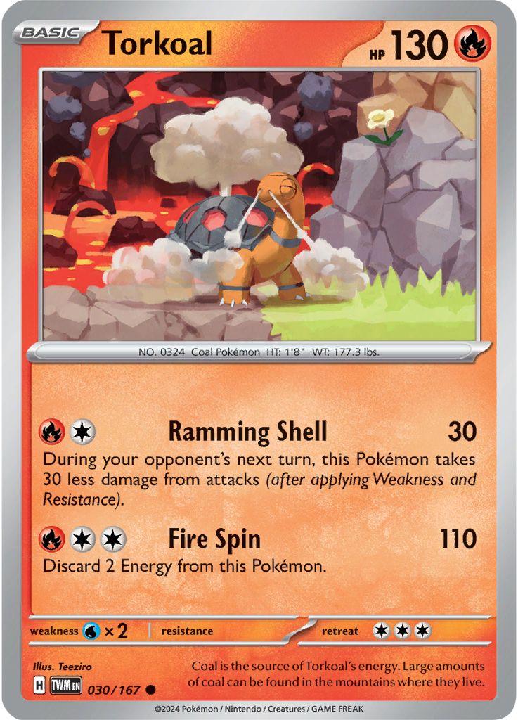 Torkoal #30 Pokemon Twilight Masquerade