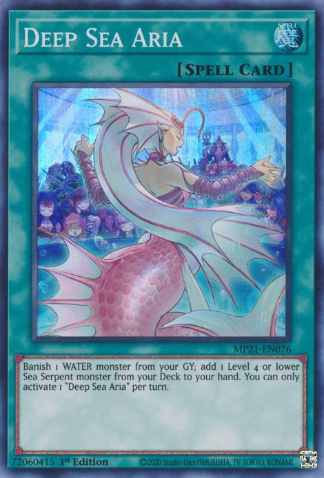 Deep Sea Aria MP21-EN076 YuGiOh 2021 Tin of Ancient Battles Mega Pack