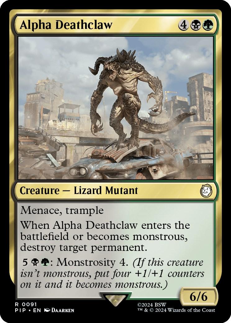 Alpha Deathclaw [Foil] (Magic Fallout)