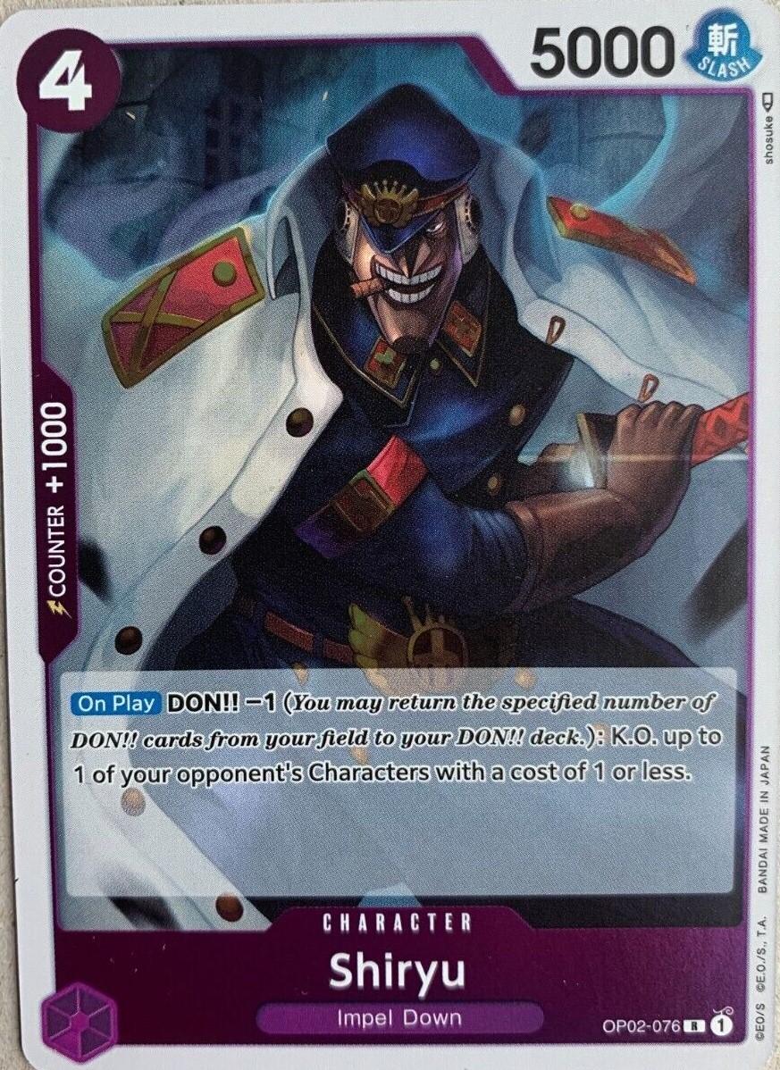 Shiryu OP02-076 One Piece Paramount War