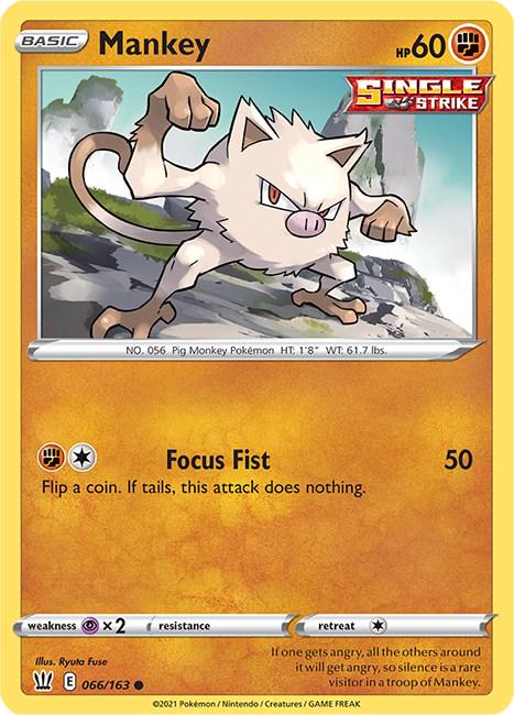 Mankey #66 Pokemon Battle Styles