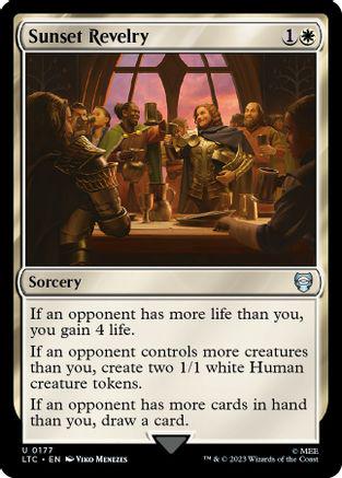 Sunset Revelry #177 Magic Lord of the Rings Commander