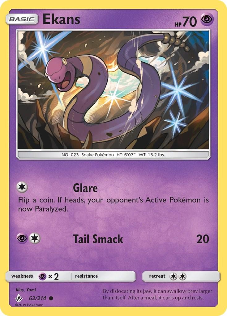 Ekans #62 Pokemon Unbroken Bonds