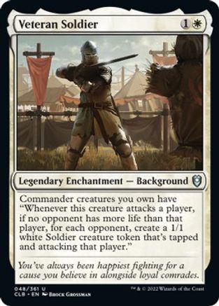 Veteran Soldier #48 Magic Commander Legends: Battle for Baldur's Gate