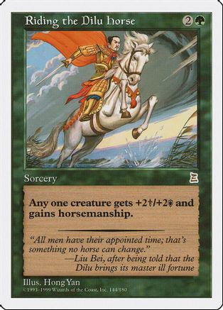 Riding the Dilu Horse Magic Portal Three Kingdoms